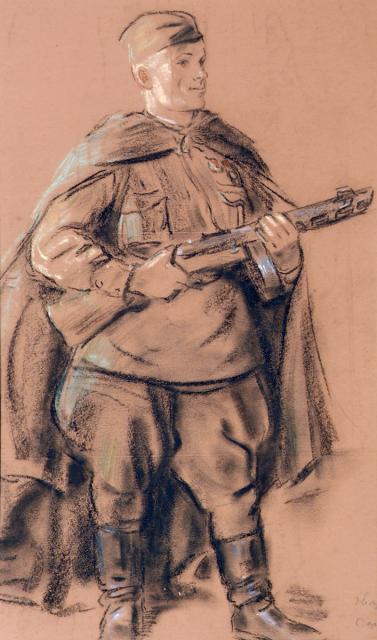 Голованов Л.Ф. Портрет гвардии капитана Сорокина М.Я. Голованов Л.Ф. Портрет гвардии капитана Сорокина М.Я.